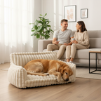 Orthopedic Dog Sofa with Washable Plush Cover