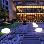 Cobblestone LED Garden Light Fixture - Solar-Powered Outdoor Lighting for Pathways & Landscapes