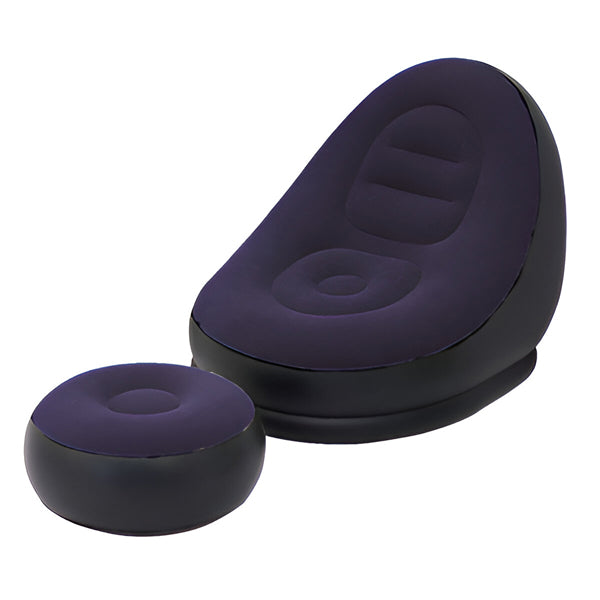 RelaxSeat Inflatable Lounge Chair with Footrest – Indoor & Outdoor Comfort
