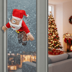 Christmas window scene with sound motion activation