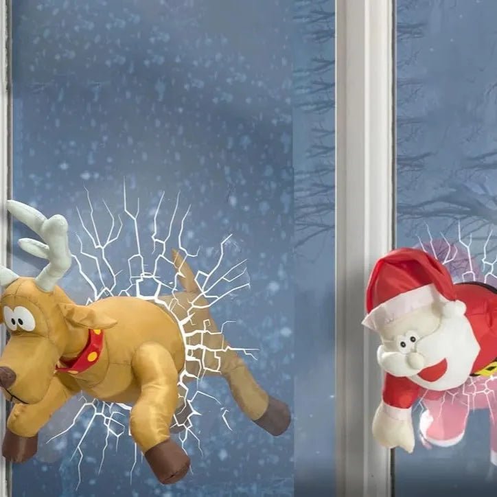 Christmas window scene with sound motion activation