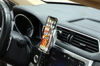 Wireless car mount with automatic clamping and 360° rotation
