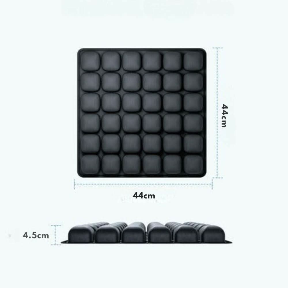 Inflatable seat cushion for comfort on the go