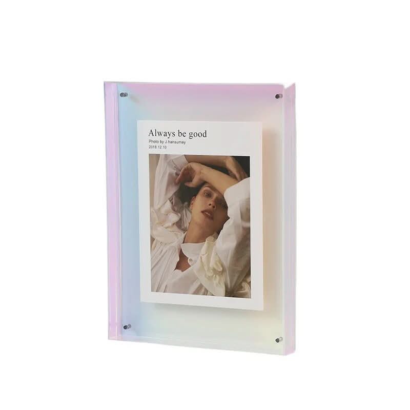 Colorful Transparent Acrylic Photo Frame for Vivid Memories