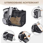 Comfortable Cat Backpack with Viewing Window