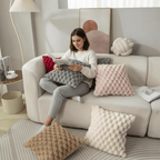 Marshmallow pillowcase with stylish 3D design