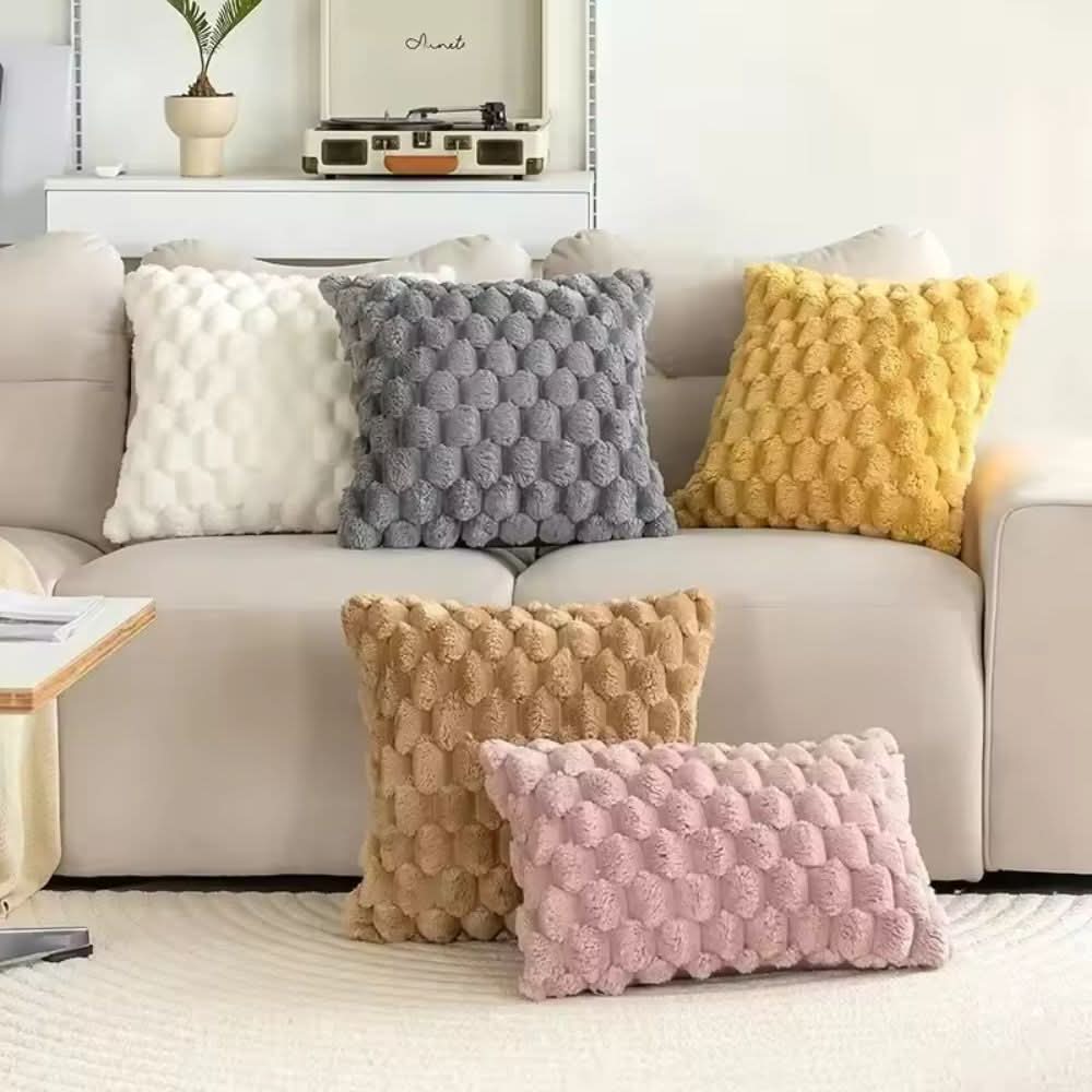 Marshmallow pillowcase with stylish 3D design