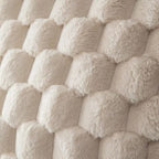 Cushion cover made of cotton blend with fluffy 3D feel