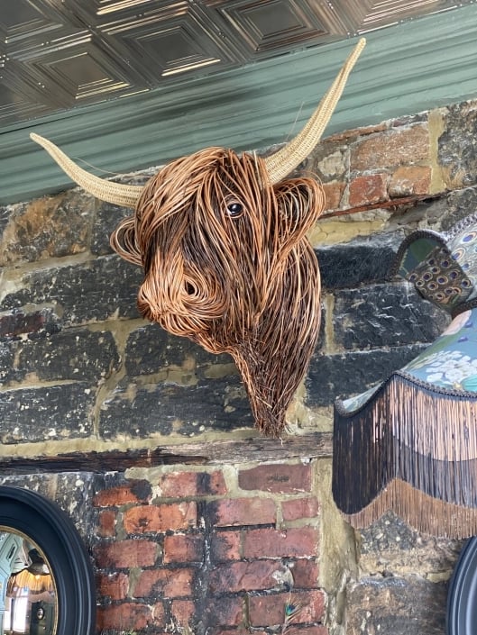 Unique cow head wall decor for living spaces