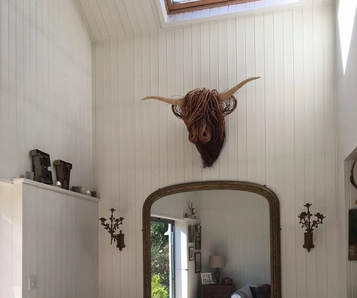 Unique cow head wall decor for living spaces