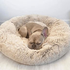Anti-Stress Dog Bed with Soft Faux Fur & Supportive Padding