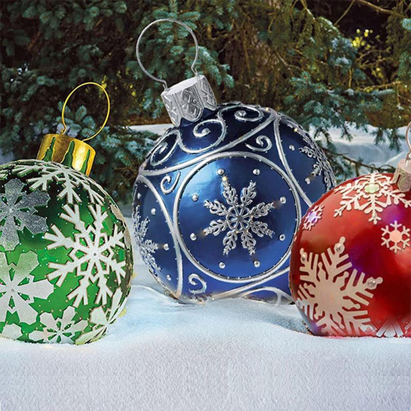 Inflatable Christmas Ball Outdoor Decorated