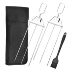 3 Way Grilling Skewers, Stainless Steel Skewers for BBQ