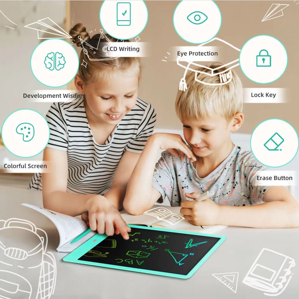 LCD Drawing Board for Kids & Travel with One-Touch Erase