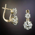 Stylish Gold Zirconia Earrings - Selene Chic Elegance