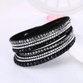 Elegant Wrap Bracelet with Crystals for Women