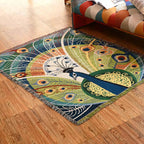 Peacock Throw Thread Blanket