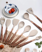 Robust Kitchen Utensils Set with Heat Resistant Silicone Heads