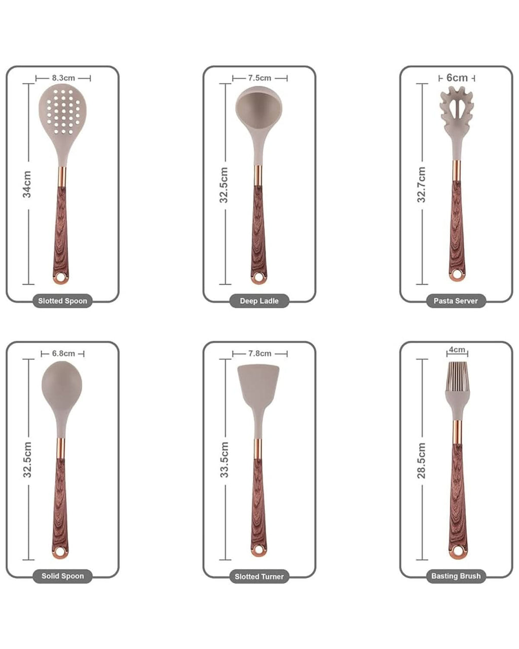 Robust Kitchen Utensils Set with Heat Resistant Silicone Heads