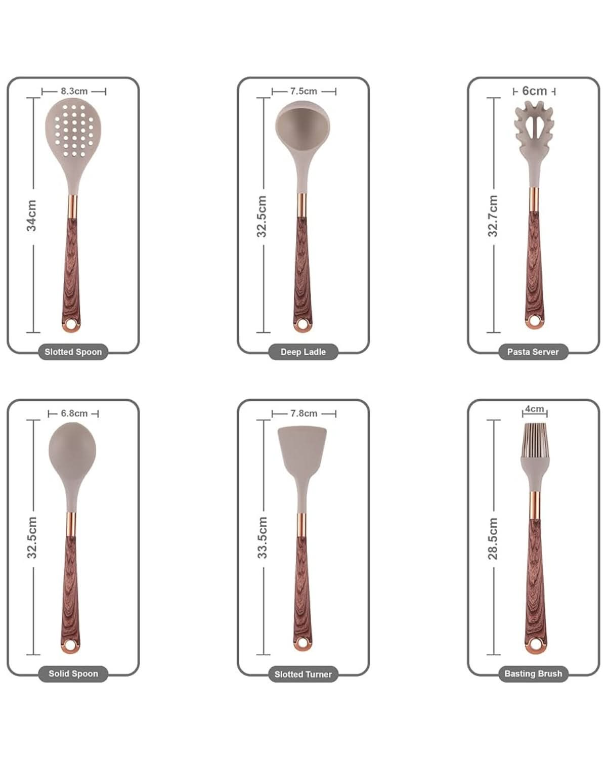 Robust Kitchen Utensils Set with Heat Resistant Silicone Heads