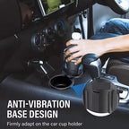 2-in-1 Car Drink Holder with Rotation Function & Telescopic Fixation
