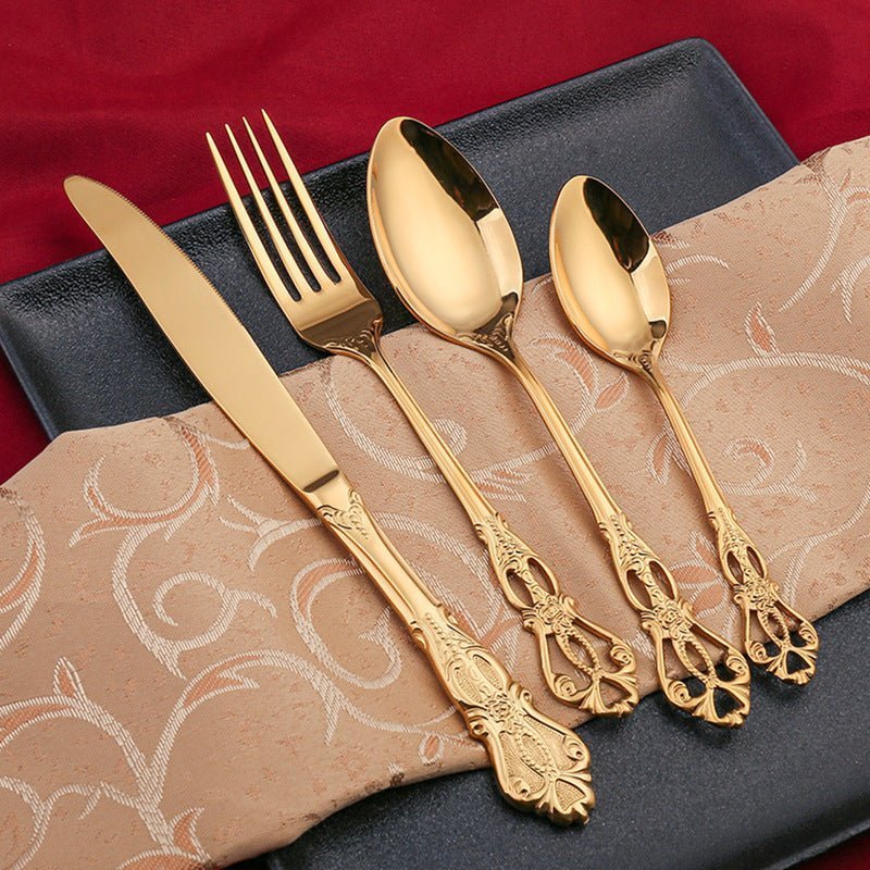 Modern stainless steel cutlery set for daily use