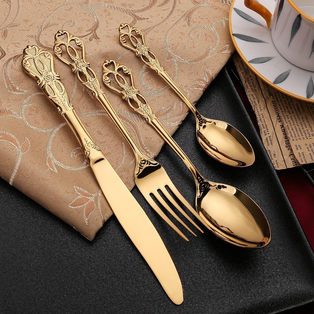 Modern stainless steel cutlery set for daily use