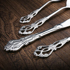 Modern stainless steel cutlery set for daily use