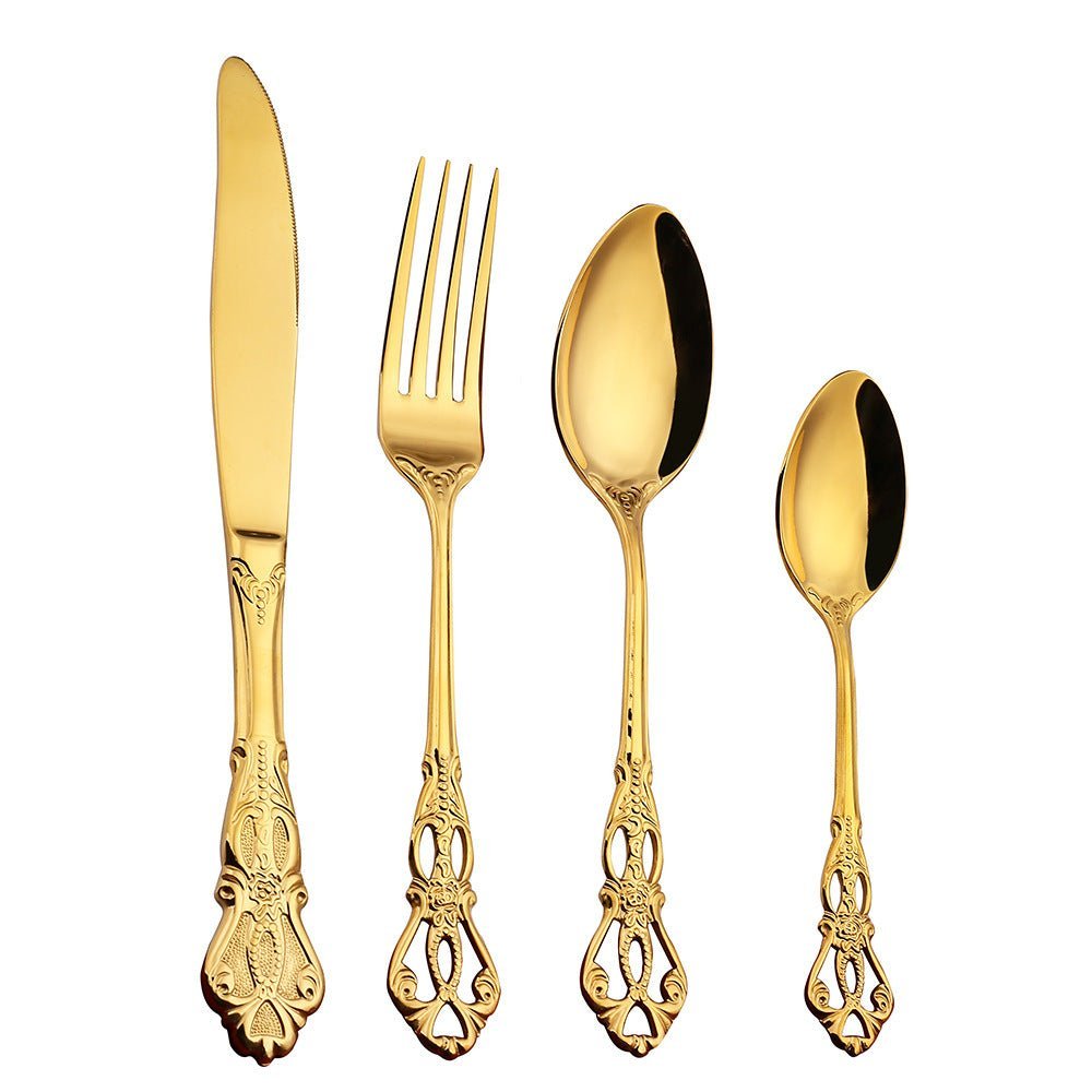 Modern stainless steel cutlery set for daily use