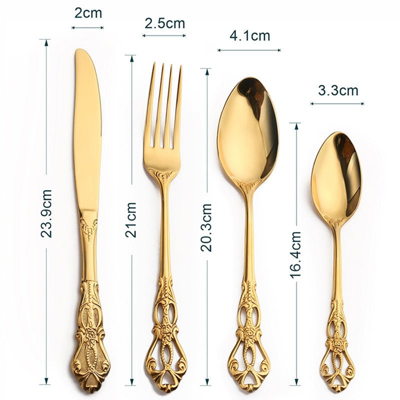 Modern stainless steel cutlery set for daily use