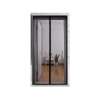 Magnetic fly screen door with full frame Velcro closure
