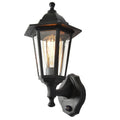 Black Outdoor Vintage Hanging Lamp with PIR