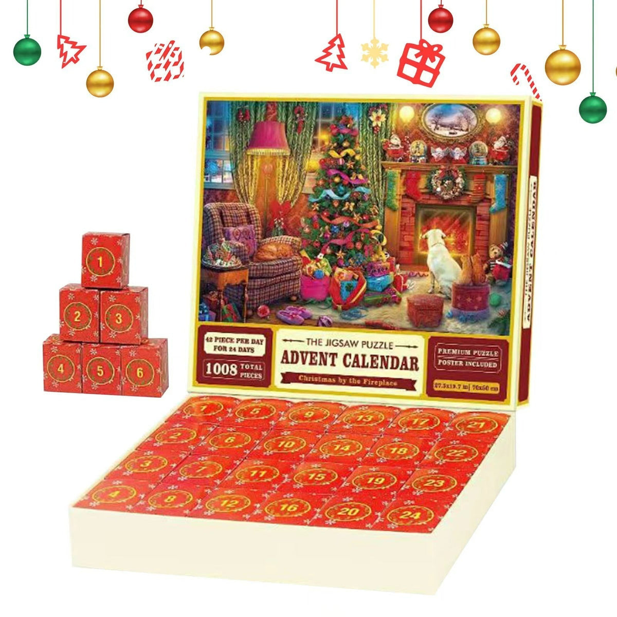 1000PCS Christmas Jigsaw Puzzles Advent Calendar - Christmas Gift