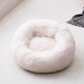 Beef Plush Calming Donut Dog Bed for Small to Large Dogs