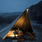 CampBeam LED Outdoor String Lights – Rechargeable Waterproof Lights with Magnetic Hooks & 5 Lighting Modes
