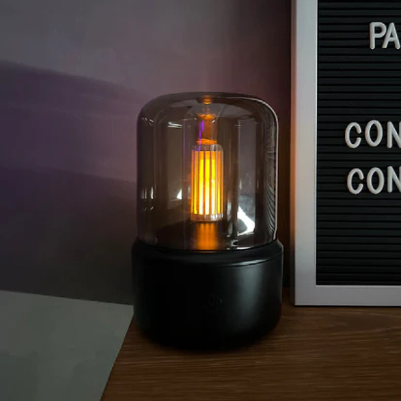 Modern LED Diffuser with Flame and Oils