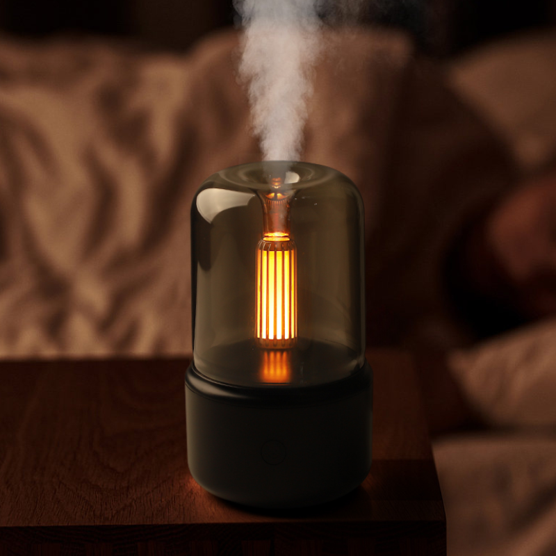 Modern LED Diffuser with Flame and Oils