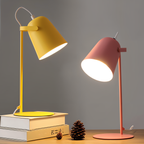 Macaron Desk Lamp – Nordic Yellow Adjustable Table Lamp for Reading & Study