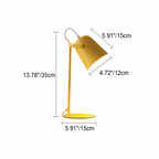 Macaron Desk Lamp – Nordic Yellow Adjustable Table Lamp for Reading & Study
