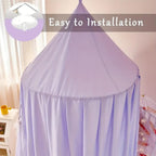Children's Canopy Reading Nook Tent with Soft Microfiber Fabric
