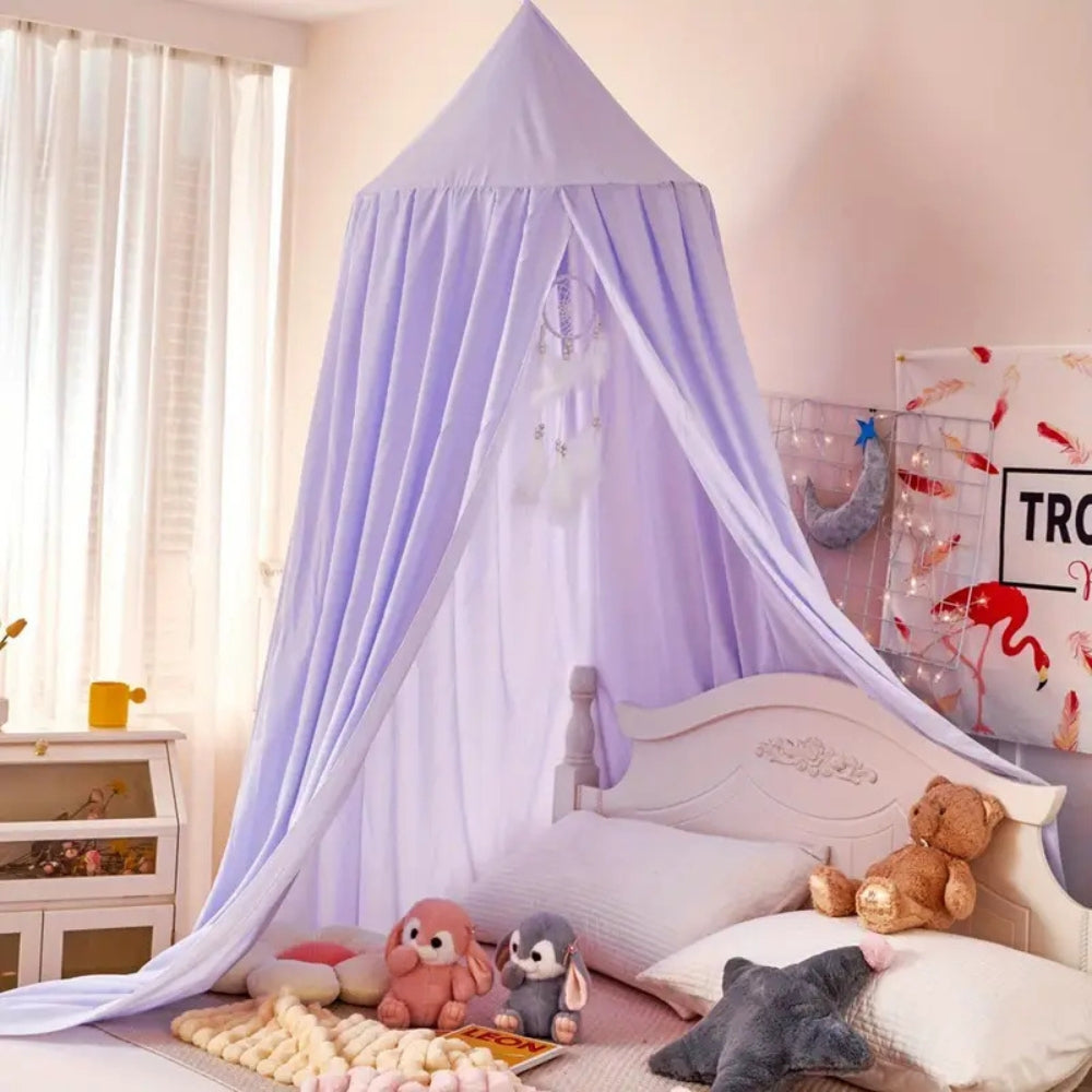 Children's Canopy Reading Nook Tent with Soft Microfiber Fabric