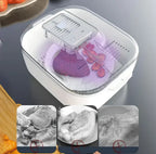 Multifunctional Fruit and Vegetable Cleaning Box – Automatic Cleaner with Draining Basket & Storage Lid