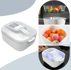 Multifunctional Fruit and Vegetable Cleaning Box – Automatic Cleaner with Draining Basket & Storage Lid