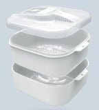 Multifunctional Fruit and Vegetable Cleaning Box – Automatic Cleaner with Draining Basket & Storage Lid