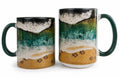 Paw 3D Printed Ceramic Shoreline Coffee Mug