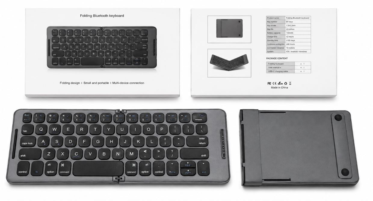 Wireless Bluetooth Foldable Keyboard