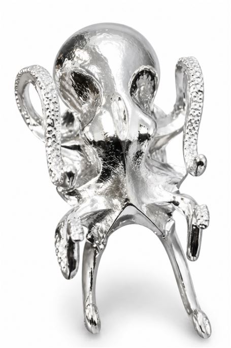 Versatile Golden Octopus Desk Organizer & Phone Stand