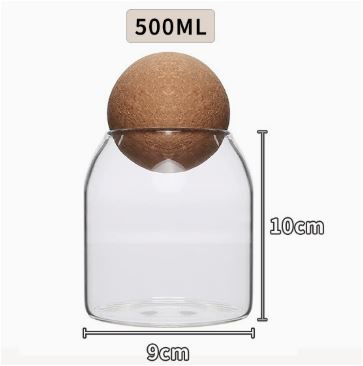 Creative Glass Cork Storage Jar