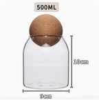 Creative Glass Cork Storage Jar