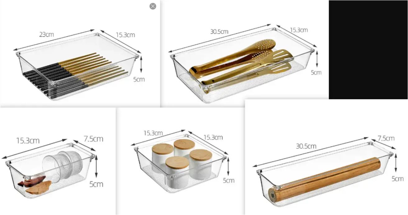 Adjustable Kitchen Drawer Organizer for Utensils & Cutlery